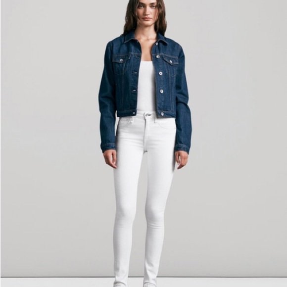 RAG& BONE SKINNY WHITE JEANS SIZE 25 (US Size 2) NWT. - Picture 1 of 10